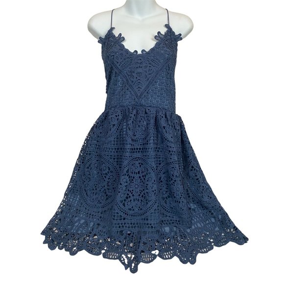 Mendoza Dress in Navy Blue - Size M  10 - Picture 5 of 7
